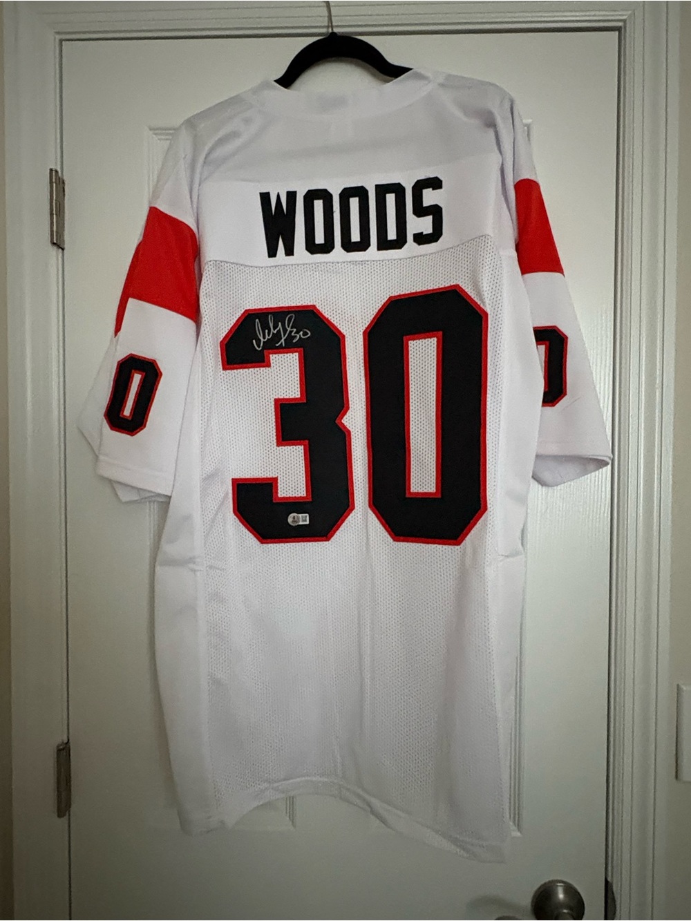 New Cincinnati Bengals autographed Number 30 Mesh Sports Jersey - Ickey WOODS